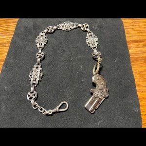 Pocket Watch Silver Chain,